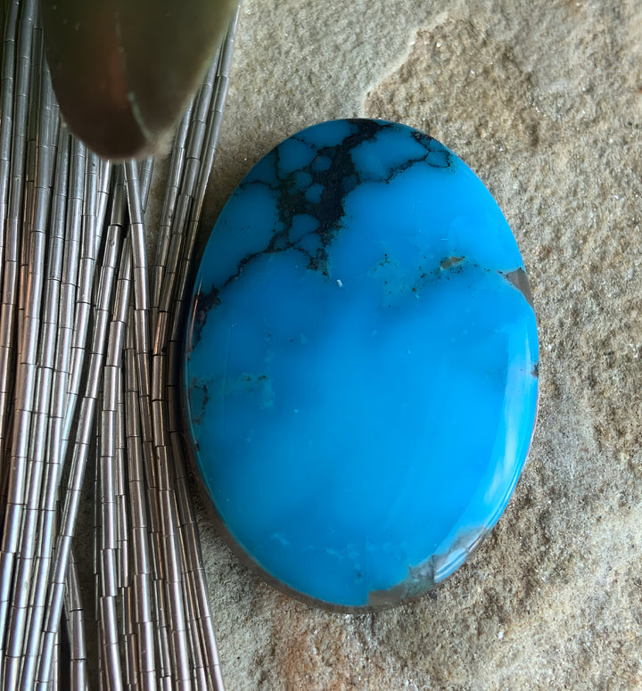 Ithaca Peak Turquoise Oval Cabochon ￼#IP101