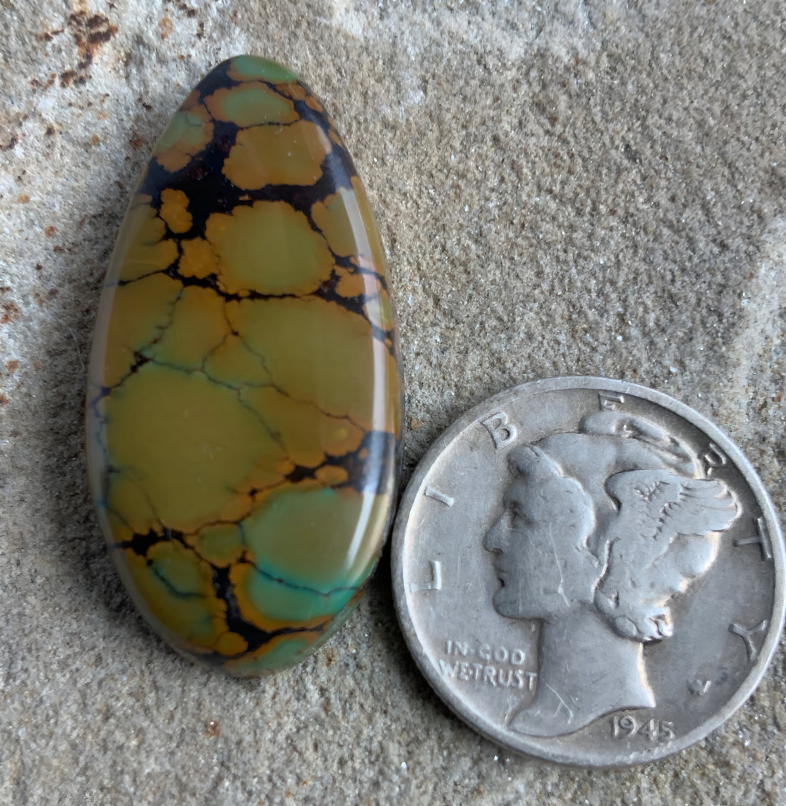 Beautiful Bao Canyon Turquoise Teardrop