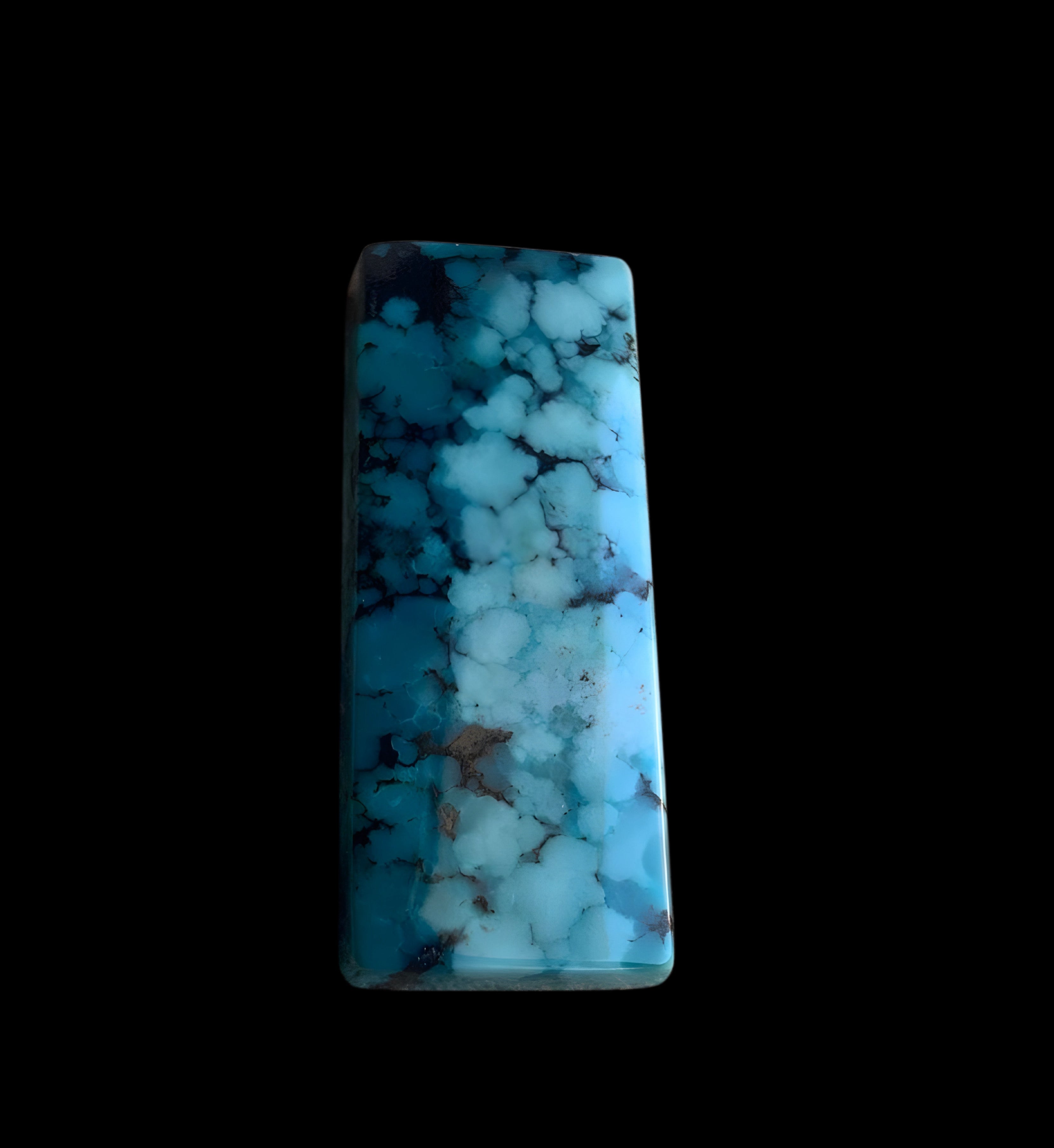 Beautiful Blue Bao Canyon Rectangle Cabochon BC122