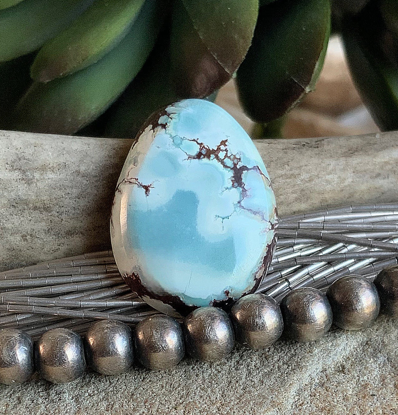 Gobi Desert Lavender Triangular Gemstone #G102