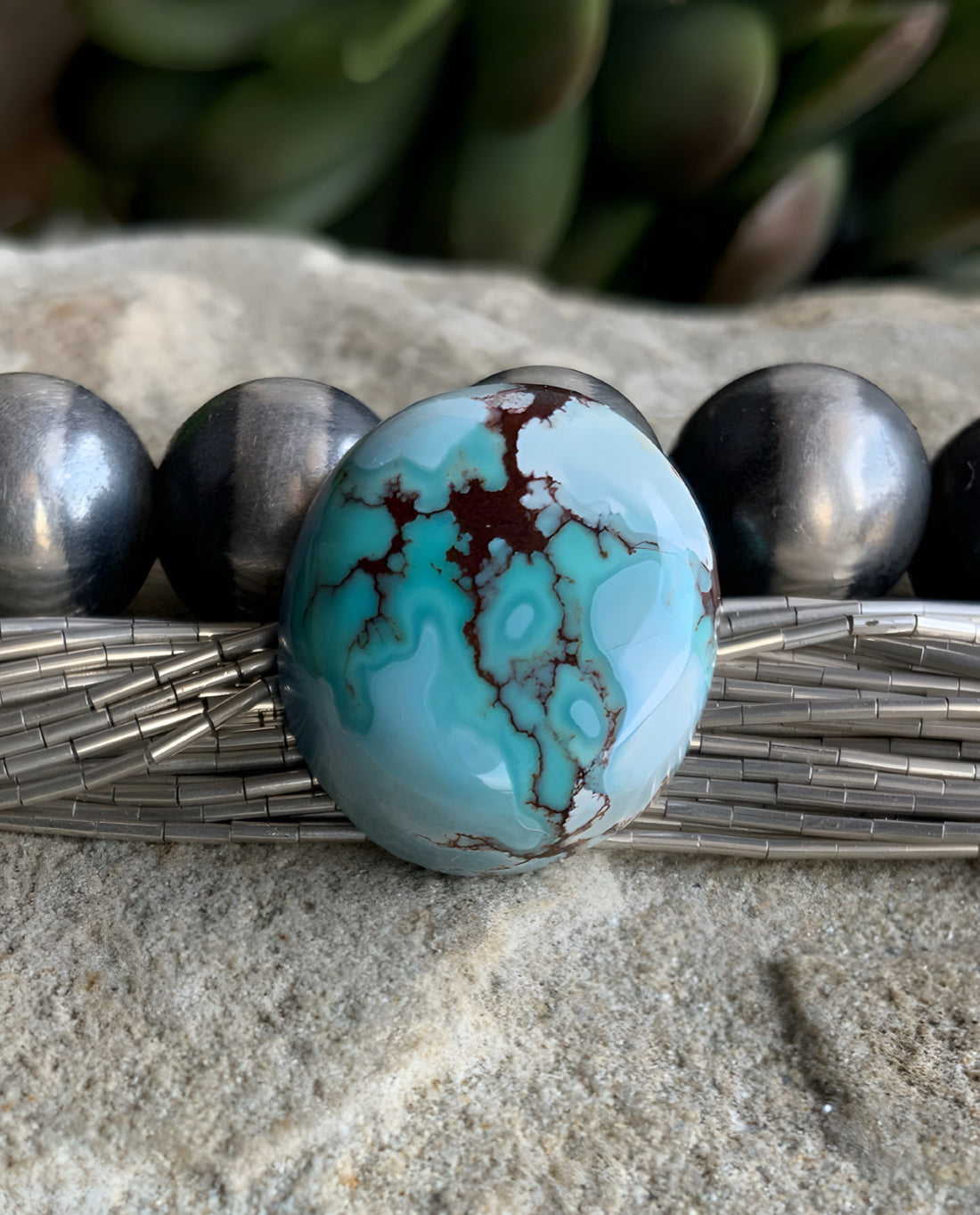 Gobi Desert Lavender or Golden Hills Turquoise Oval