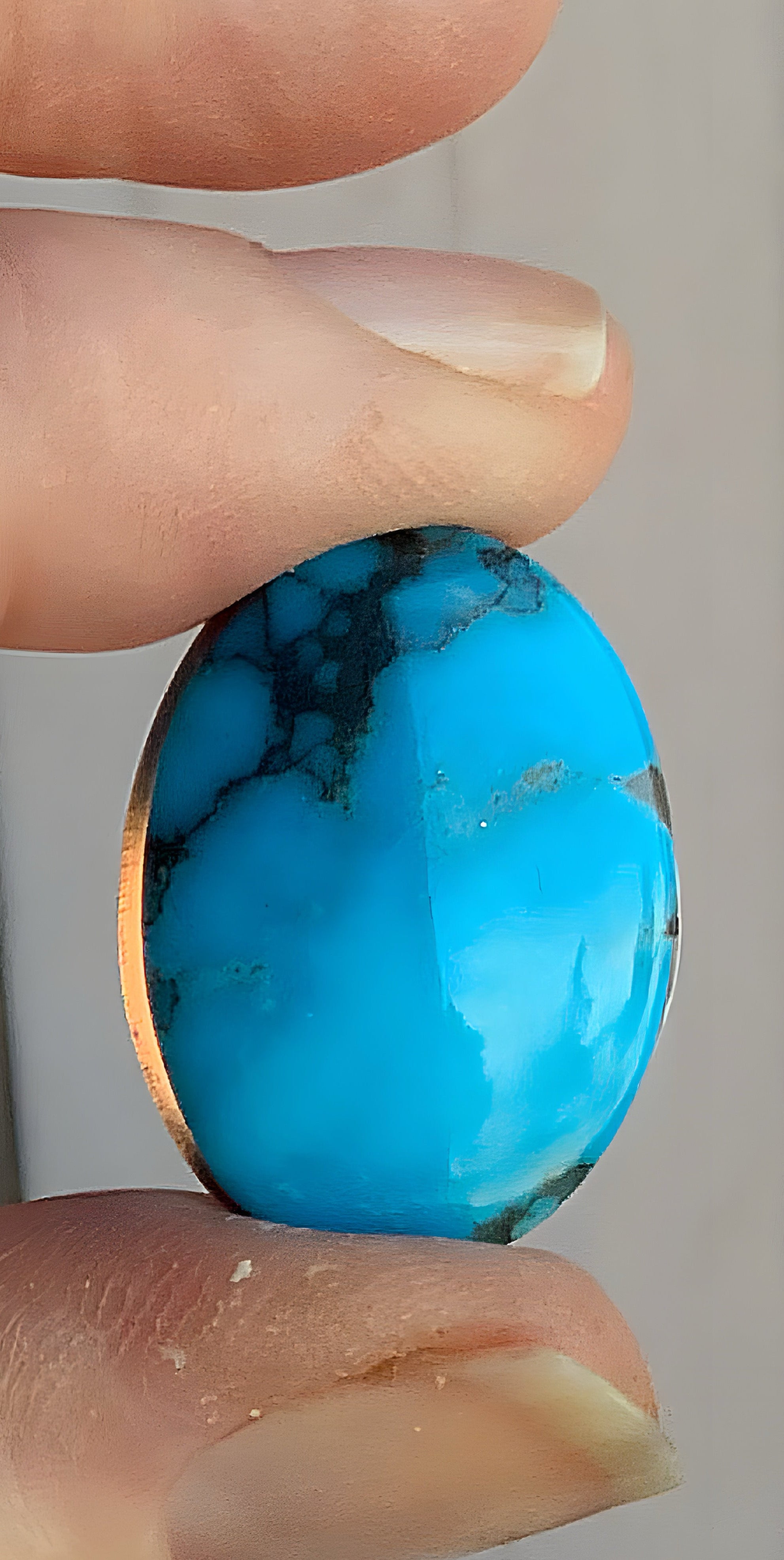 Ithaca Peak Turquoise Oval Cabochon ￼#IP101
