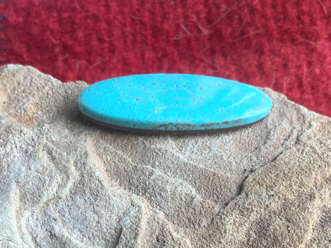 Sky Blue Royston Turquoise Long Oval Cabochon #R46
