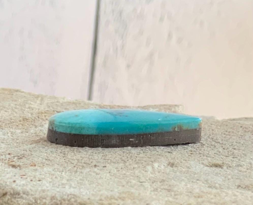 Beautiful Natural Blue Sierra Nevada Teardrop Turquoise Cabochon