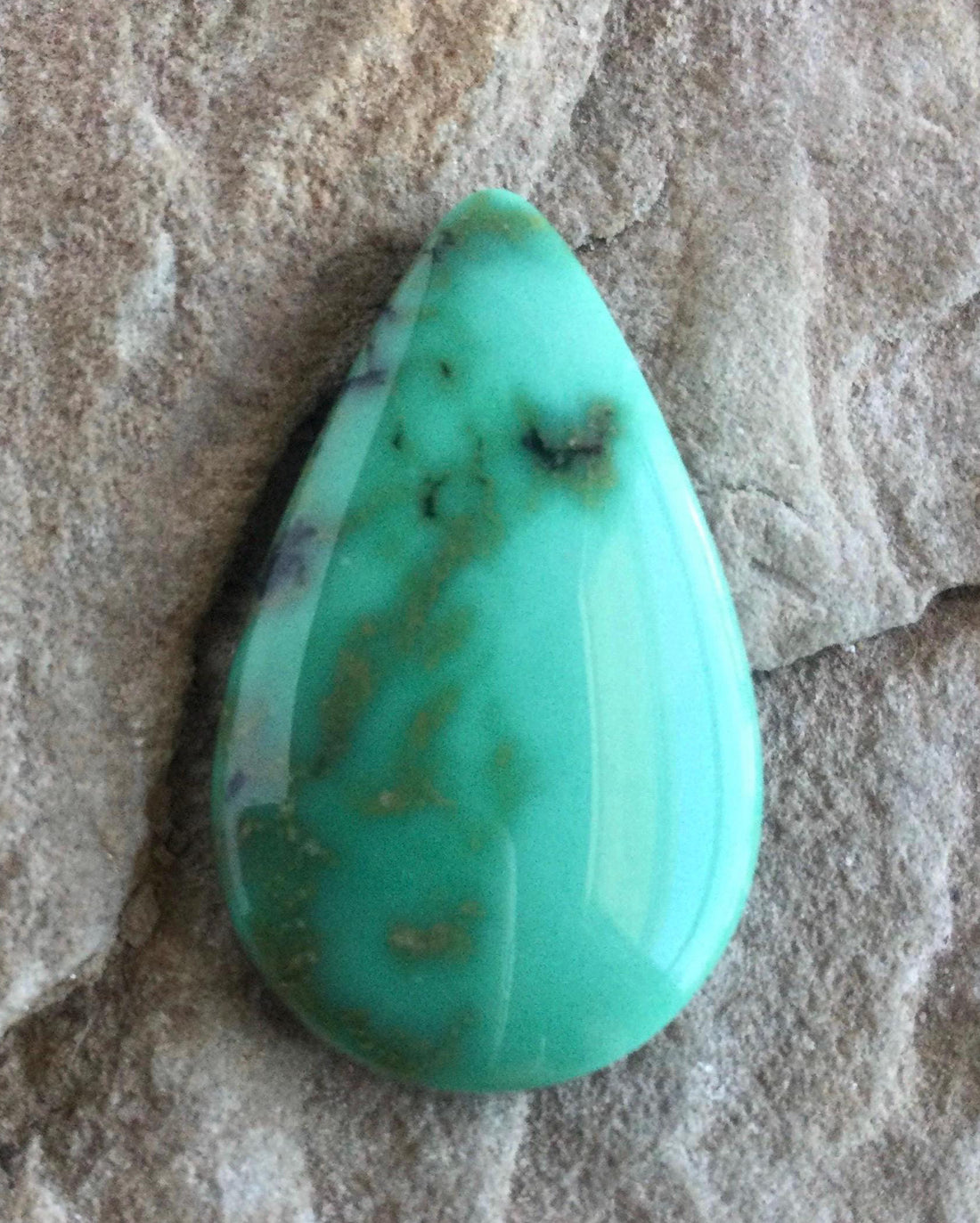 Gorgeous Natural Damele Turquoise Teardrop Cabochon