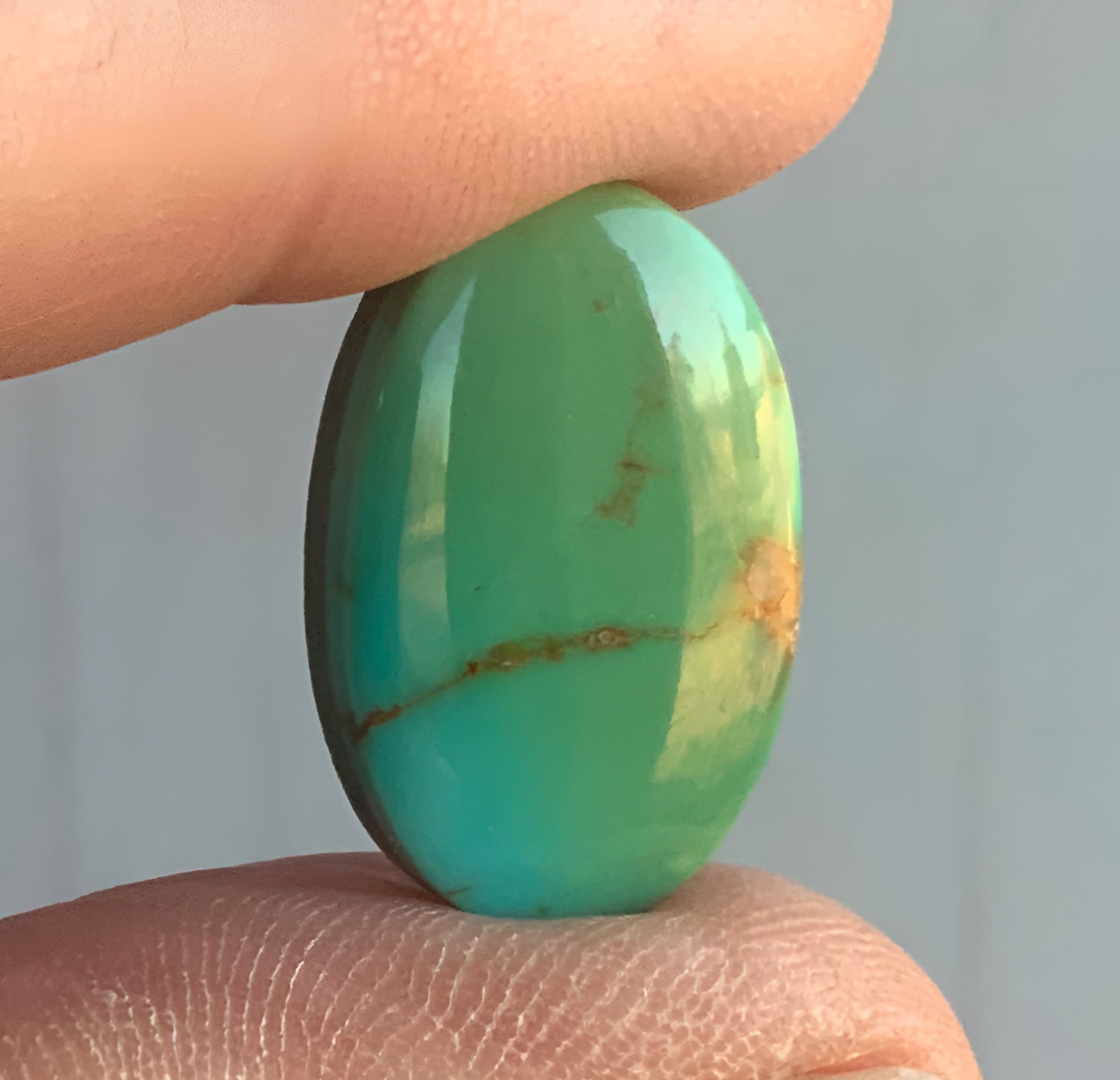 Natural Royston Turquoise Oval Gemstone