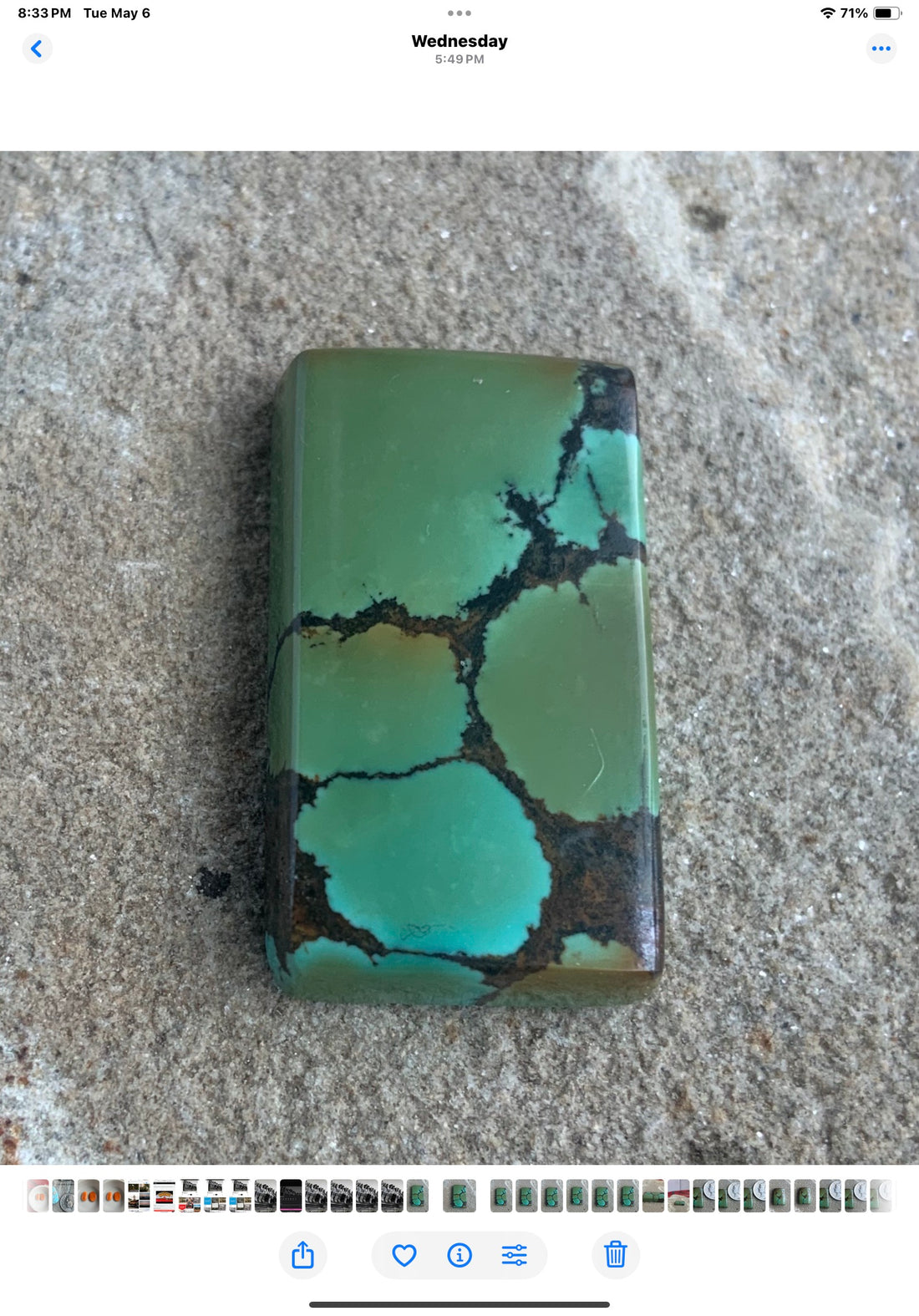 Bao Canyon Turquoise Rectangular Cabochon