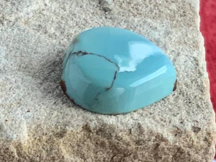 Pretty Gobi Desert Lavender Turquoise Heart Cabochon  #G103
