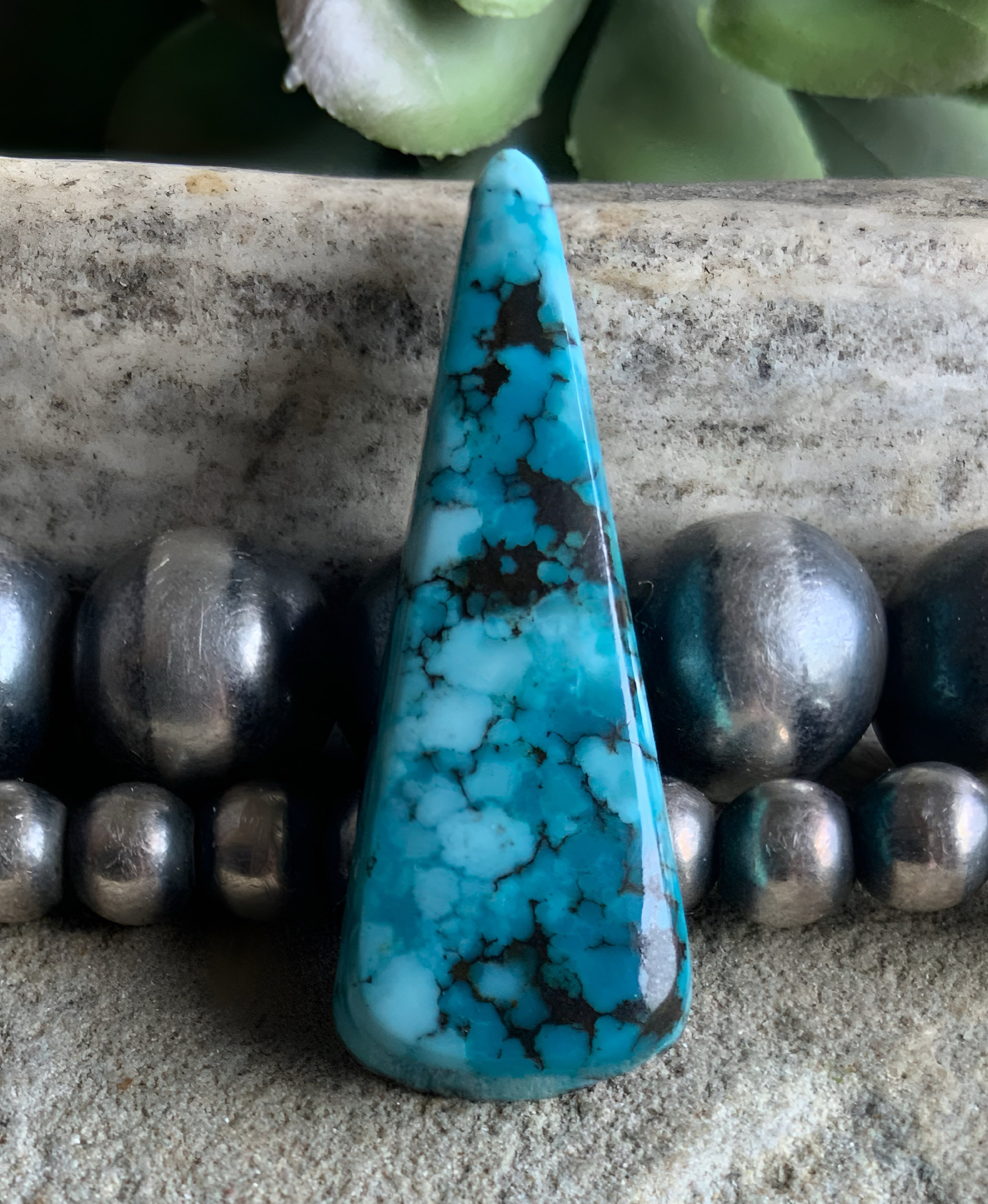Bao Canyon Turquoise Blue Rectangular Cabochon #BC121