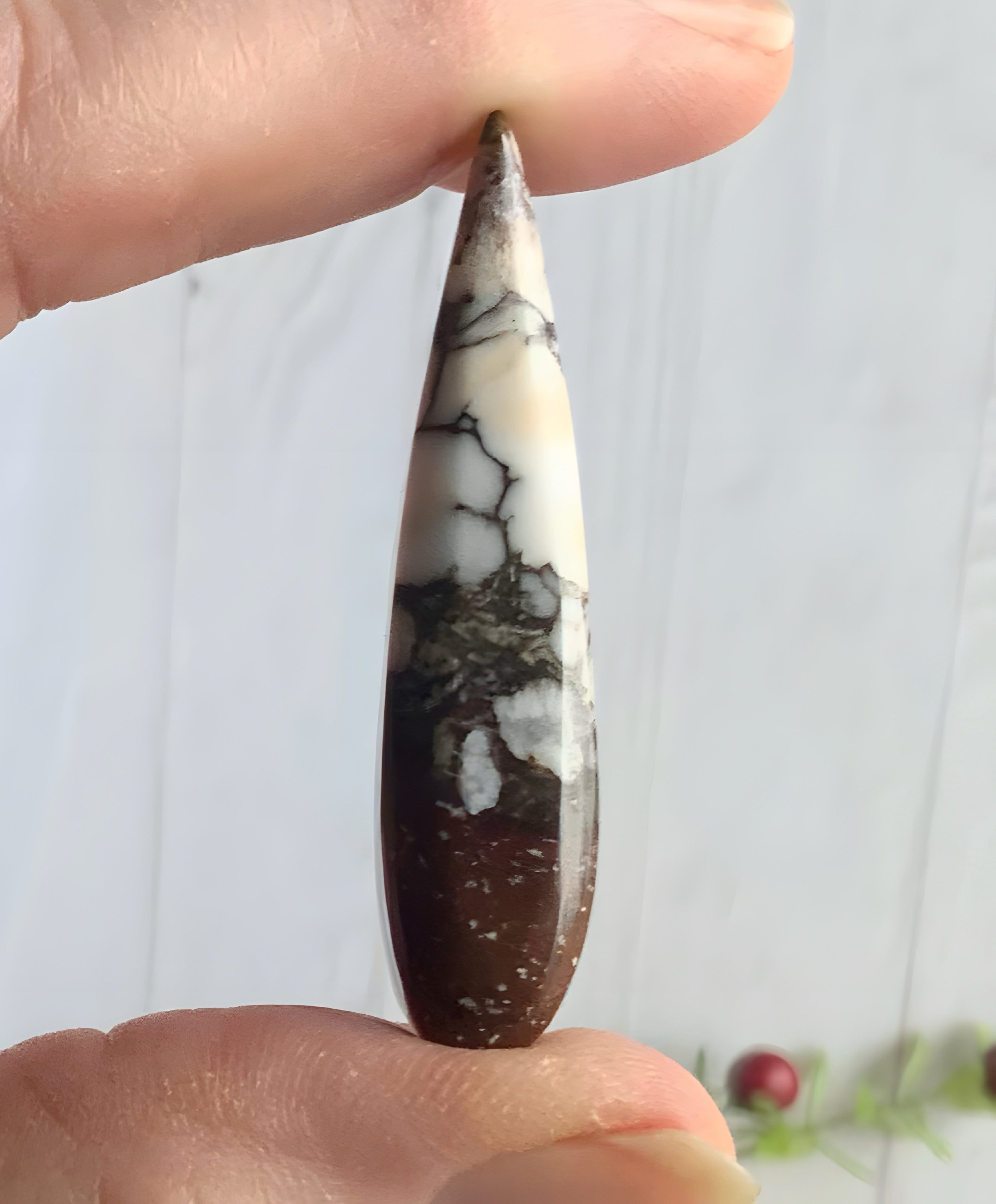 Incredible Wild Horse Magnesite Talon Cabochon