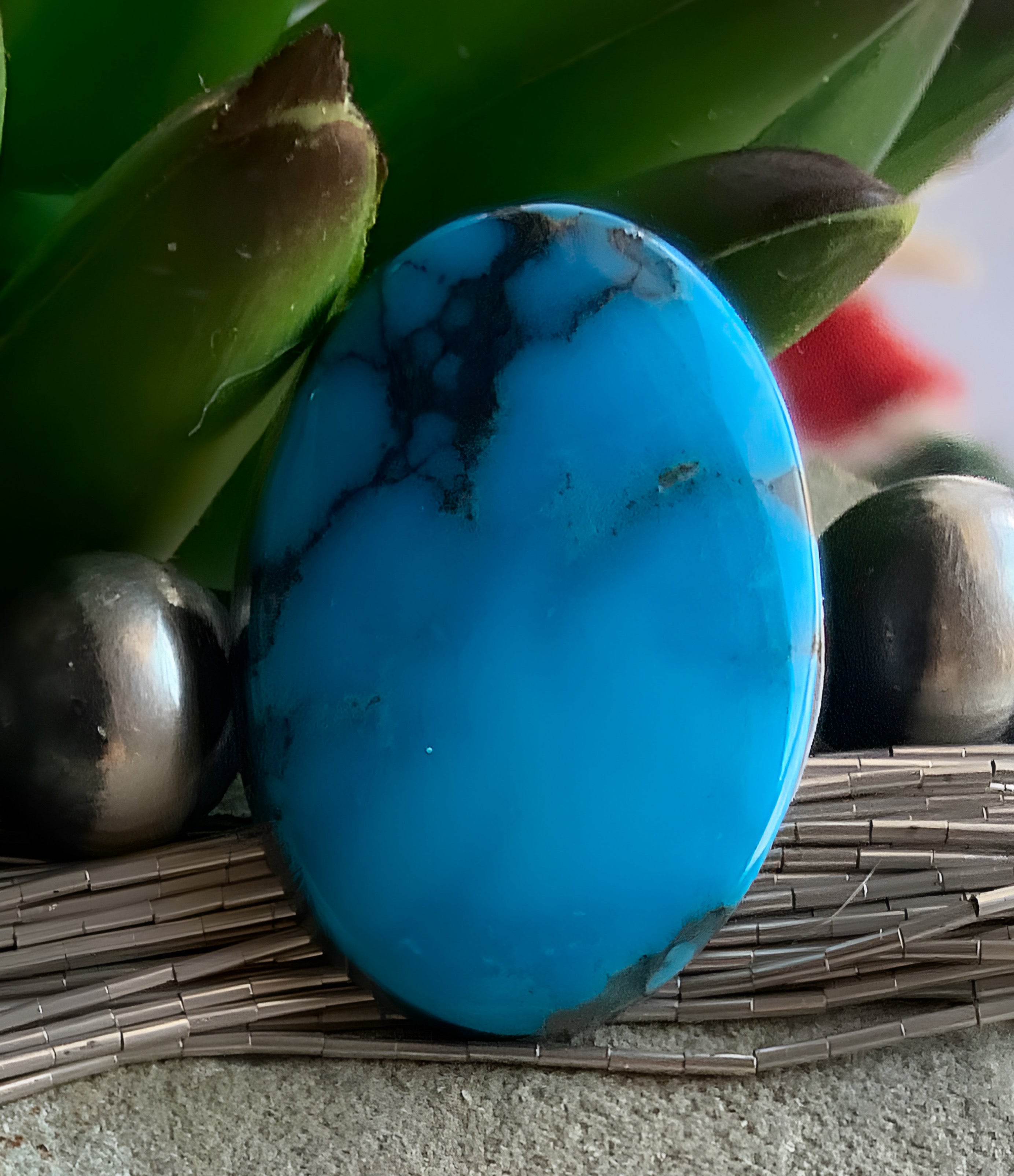 Ithaca Peak Turquoise Oval Cabochon ￼#IP101