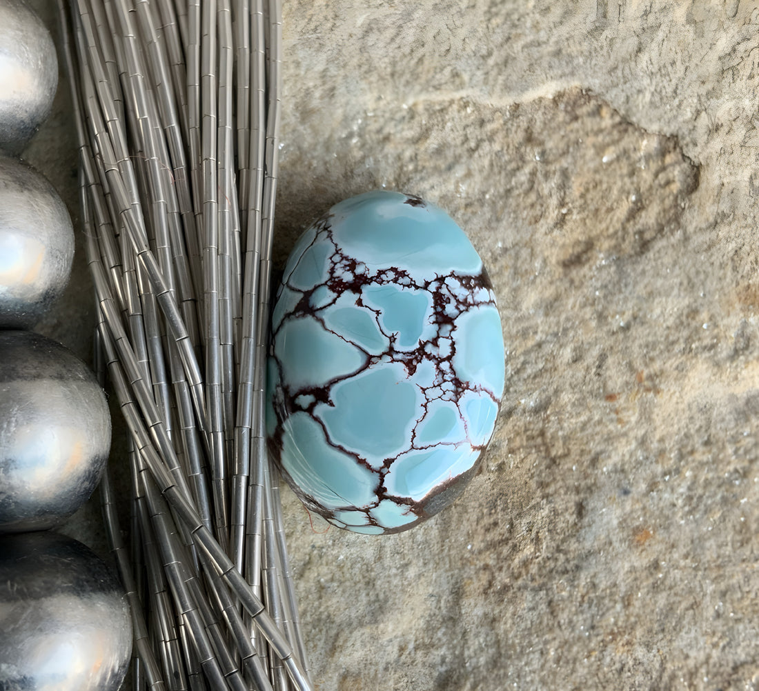 Gobi Desert Lavender or Golden Hills Oval Turquoise Gemstine #G138