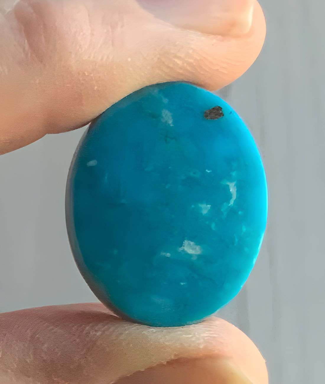Beautiful Blue Turquoise Mountain Turquoise Oval Cabochon