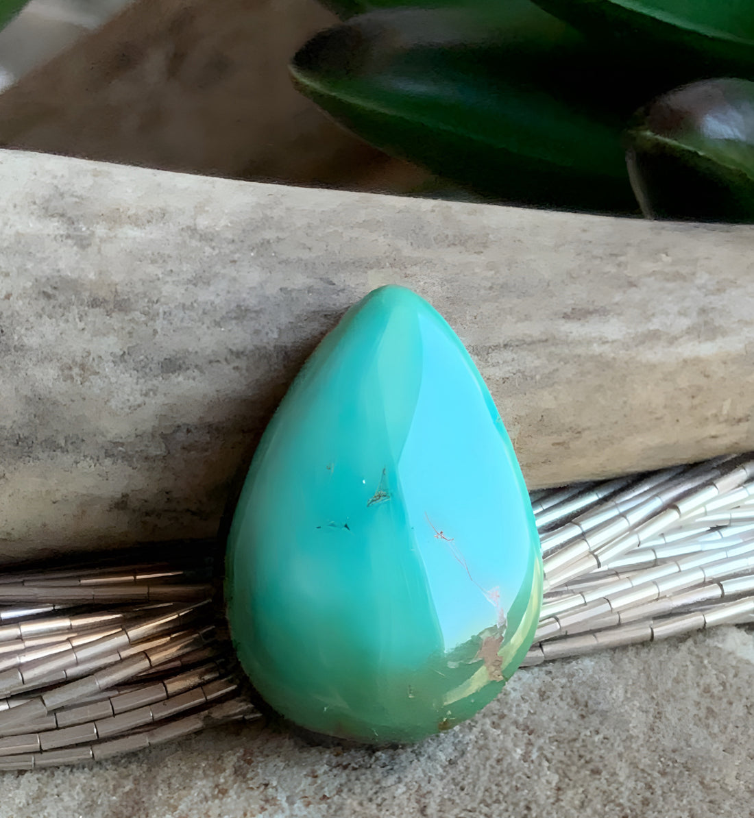 Royston Turquoise Teardrop Cabochon-Nevada Gemstone #R110