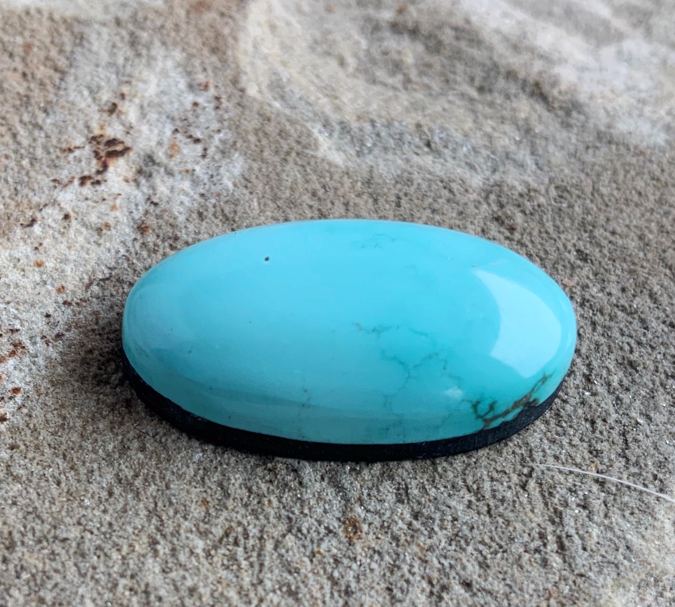 Natural Sleeping Beauty Turquoise Oval Cabochon