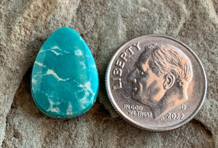 Beautiful Fox Turquoise Teardrop Cabochon