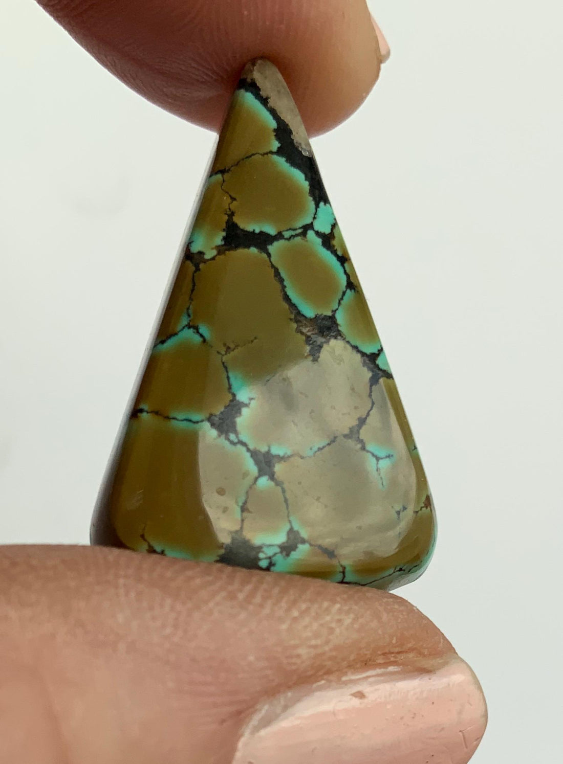 Beautiful Bao Canyon Turquoise Triangle Cabochon #BC125