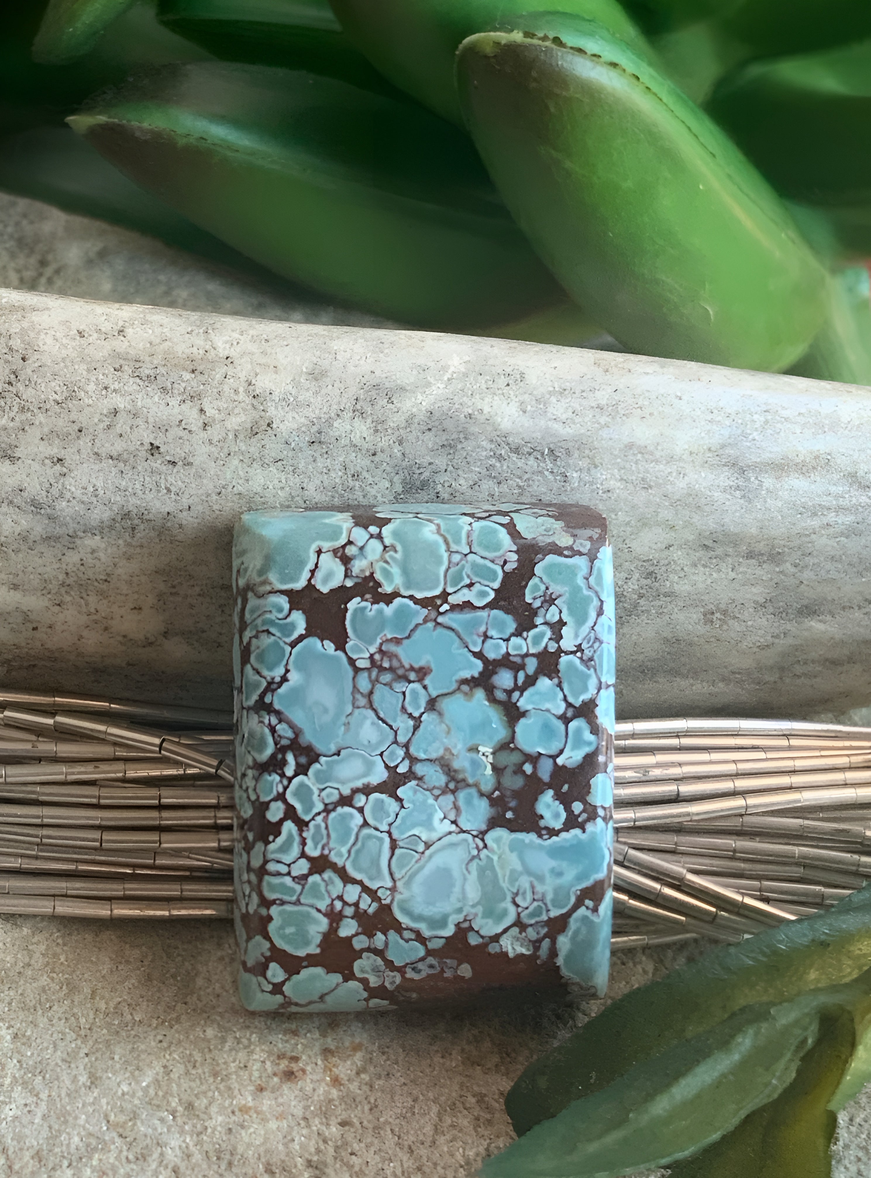 Gobi Desert Lavender or Golden Hills Turquoise Rectangular Gemstone