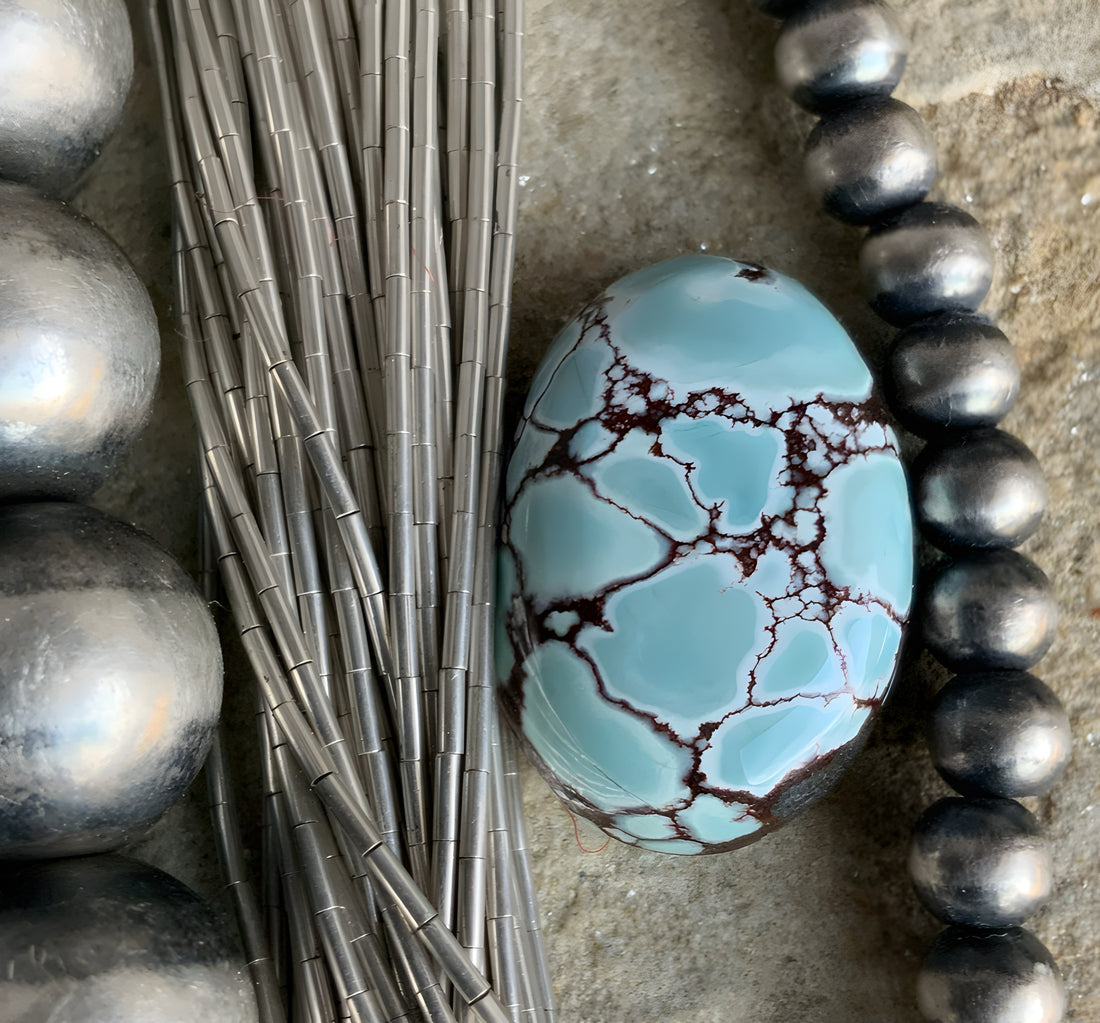 Gobi Desert Lavender or Golden Hills Oval Turquoise Gemstine #G138