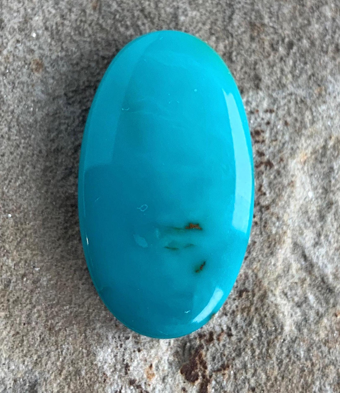 Beautiful Blue Turquoise Mountain Turquoise Oval Cabochon