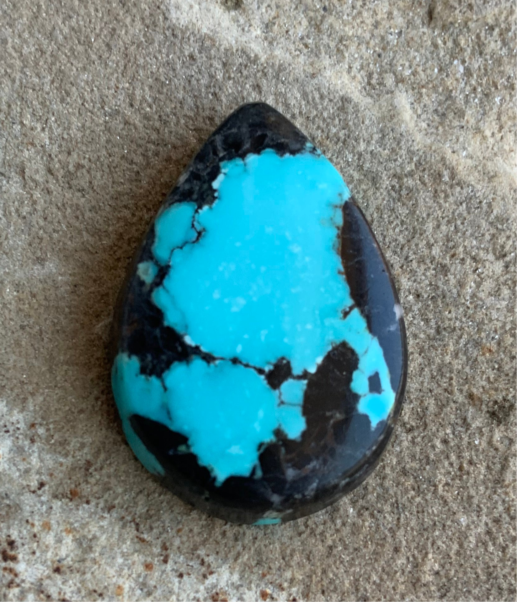 Bao Canyon Turquoise Teardrop Cabochon
