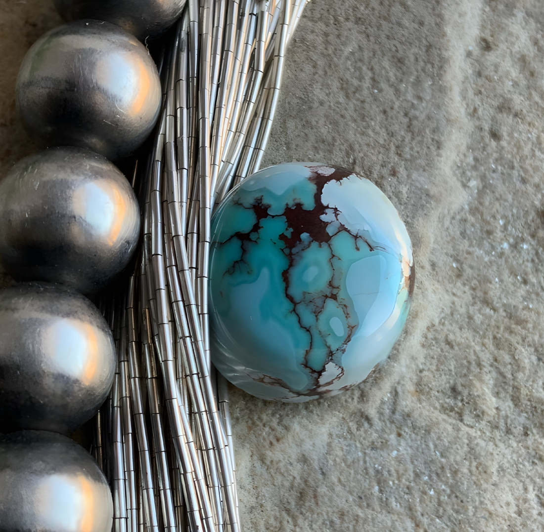 Gobi Desert Lavender or Golden Hills Turquoise Oval