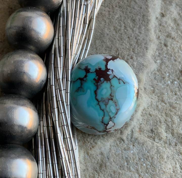 Gobi Desert Lavender or Golden Hills Turquoise Oval