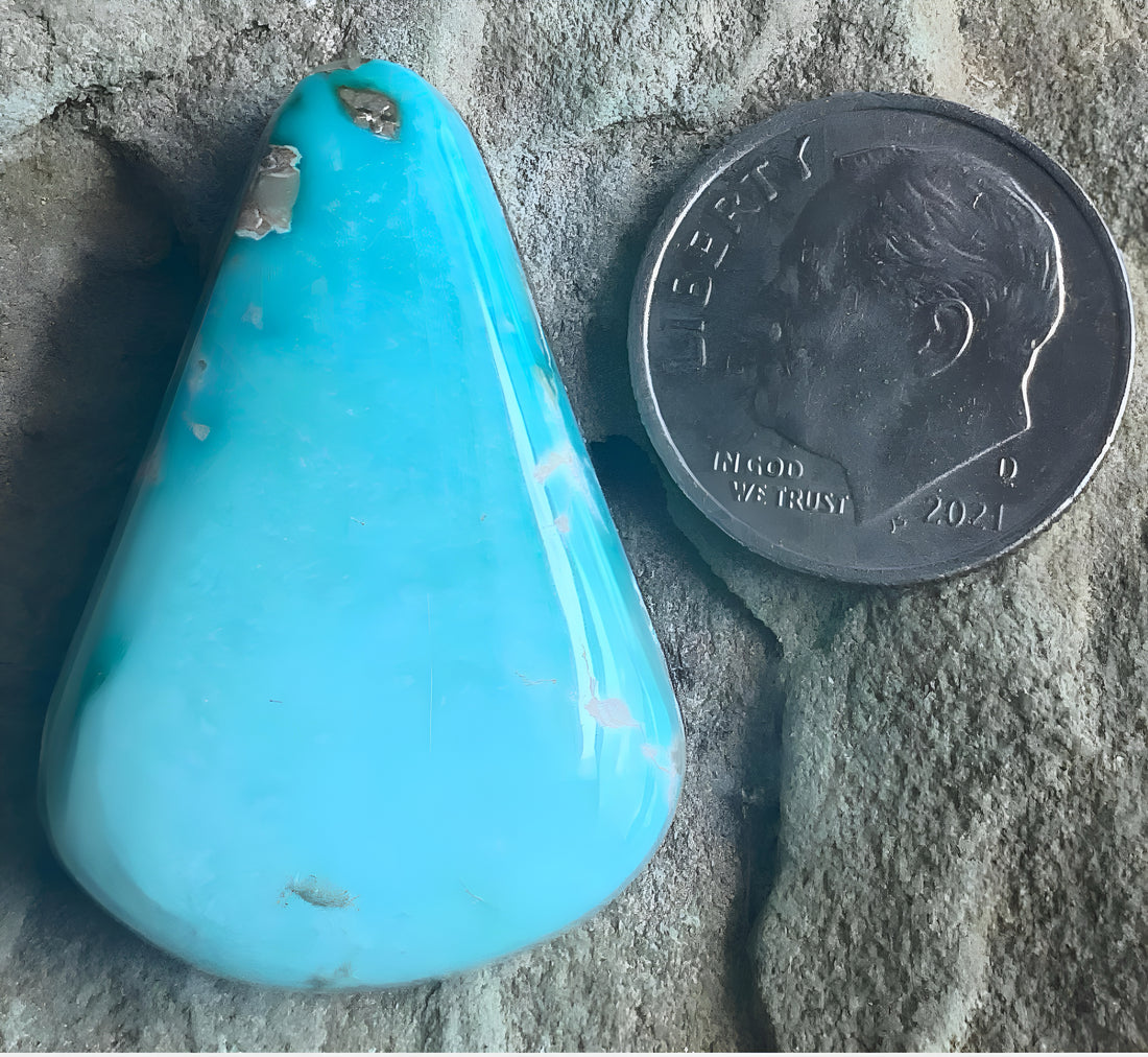 Royston Turquoise Triangular Blue Cabochon