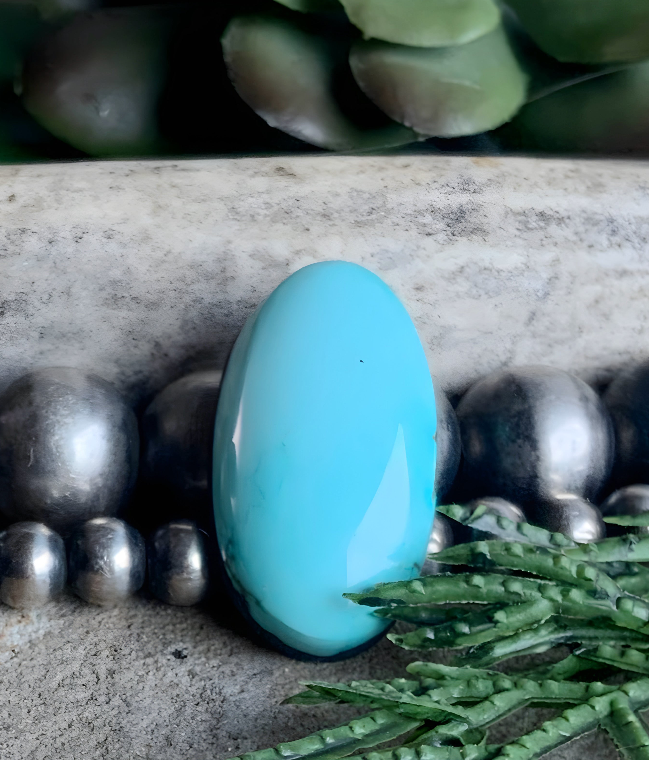Natural Sleeping Beauty Turquoise Oval Cabochon