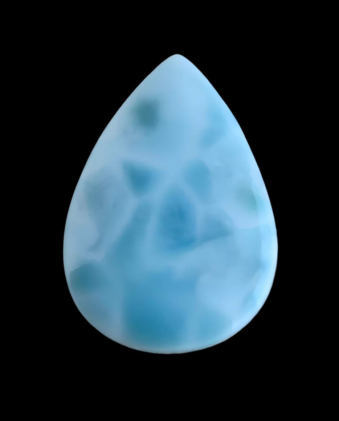 Laramar Teardrop Cabochon:Dominican Republic Gemstone