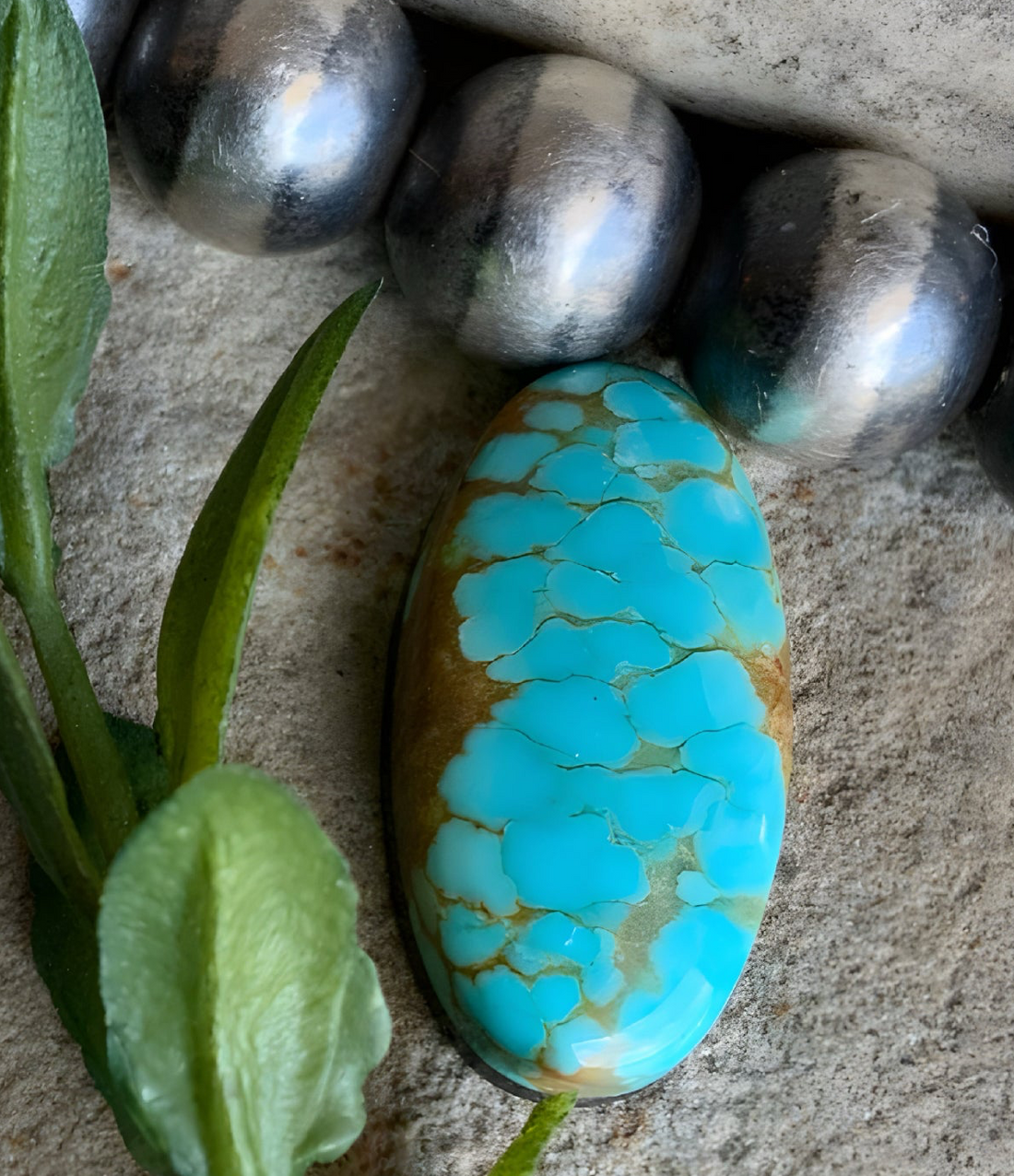 Number 8 Turquoise Oval Cabochon