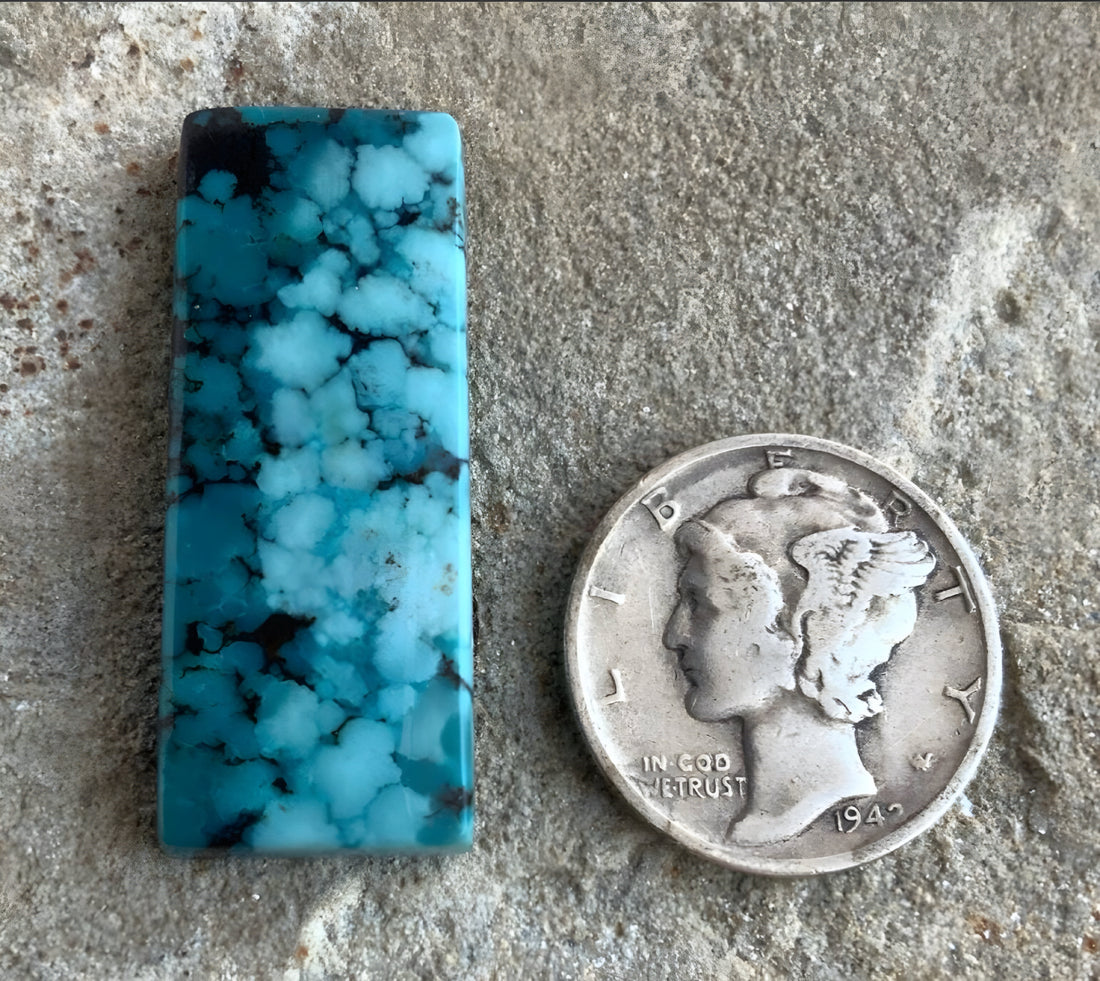 Beautiful Blue Bao Canyon Rectangle Cabochon BC122