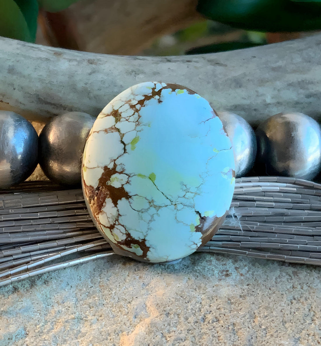 Red River Turquoise Soft Blue Oval Gemstone