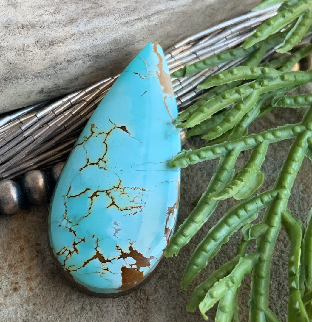 Natural Sierra Nevada Turquoise Teardrop-Nevada Gemstone