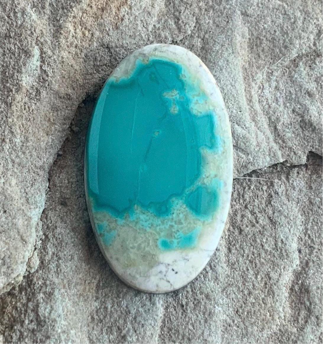 Gorgeous Natural Australian Variscite Oval Cabochon