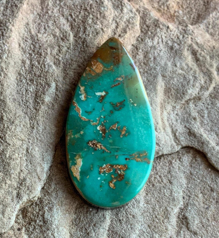 Royston Turquoise Green Teardrop Cabochon
