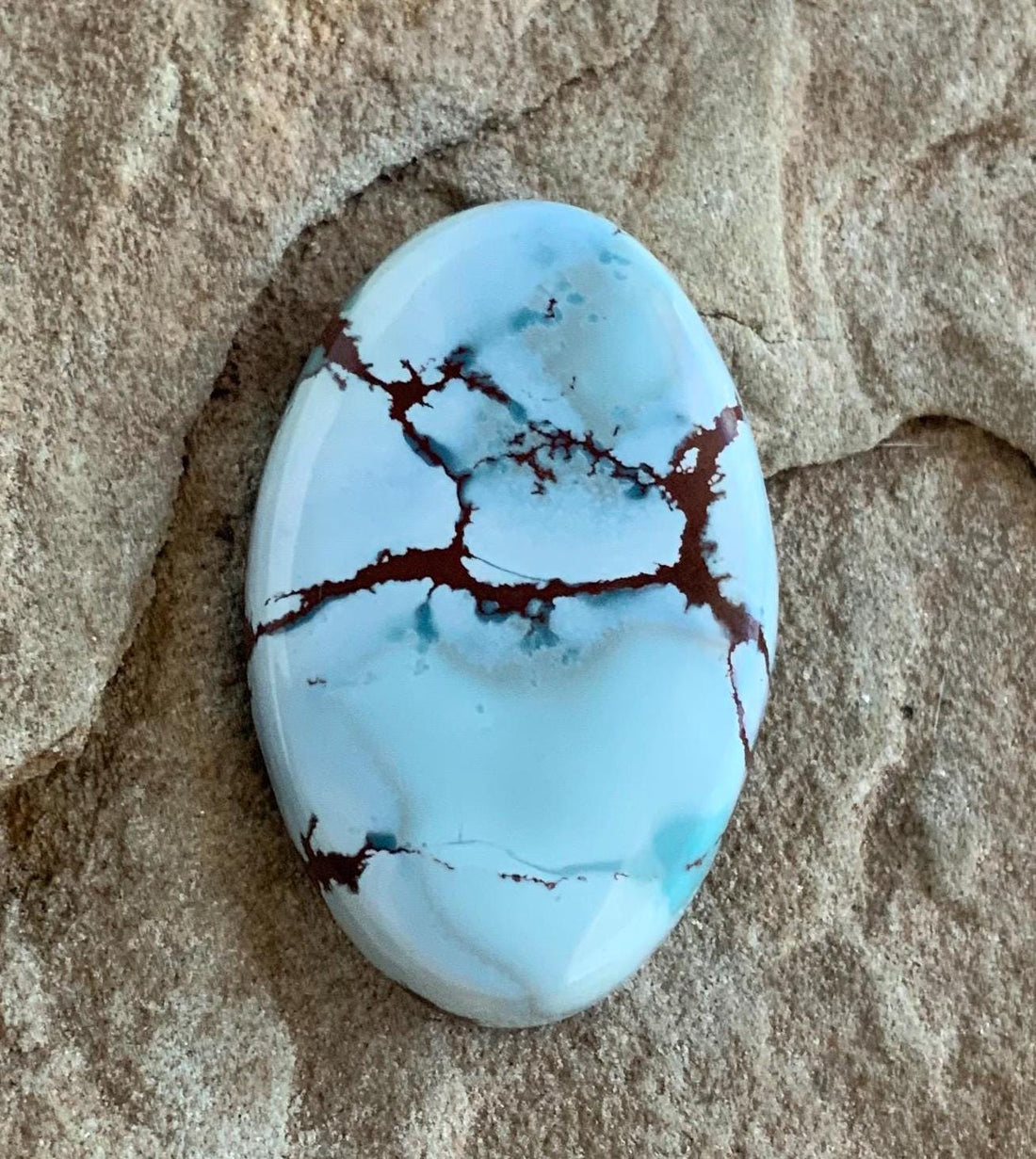 Beautiful Gobi Desert Lavender Turquoise Oval Cabochon #106