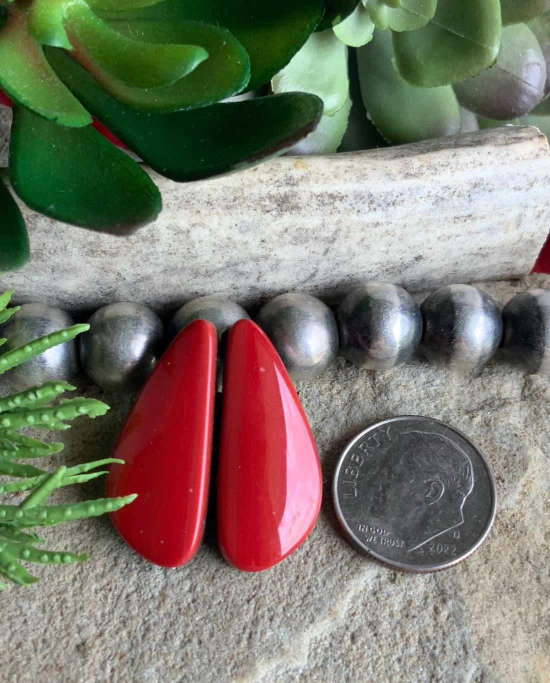 Roasarita Red Earring Set or Matched Pair