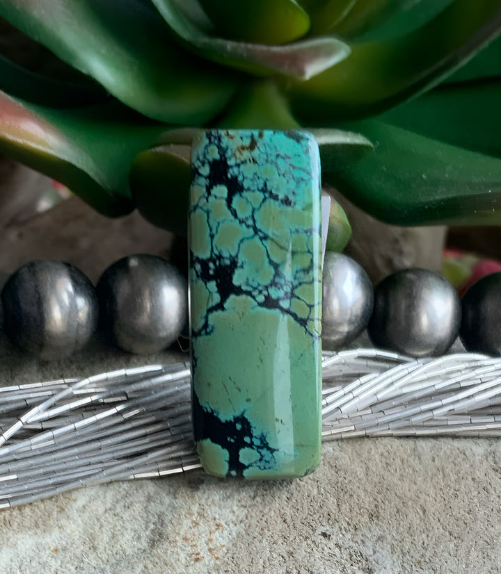 Bamboo Mountain Rectangular Gemstone