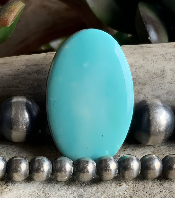 Blue Gem Turquoise Oval Cabochon