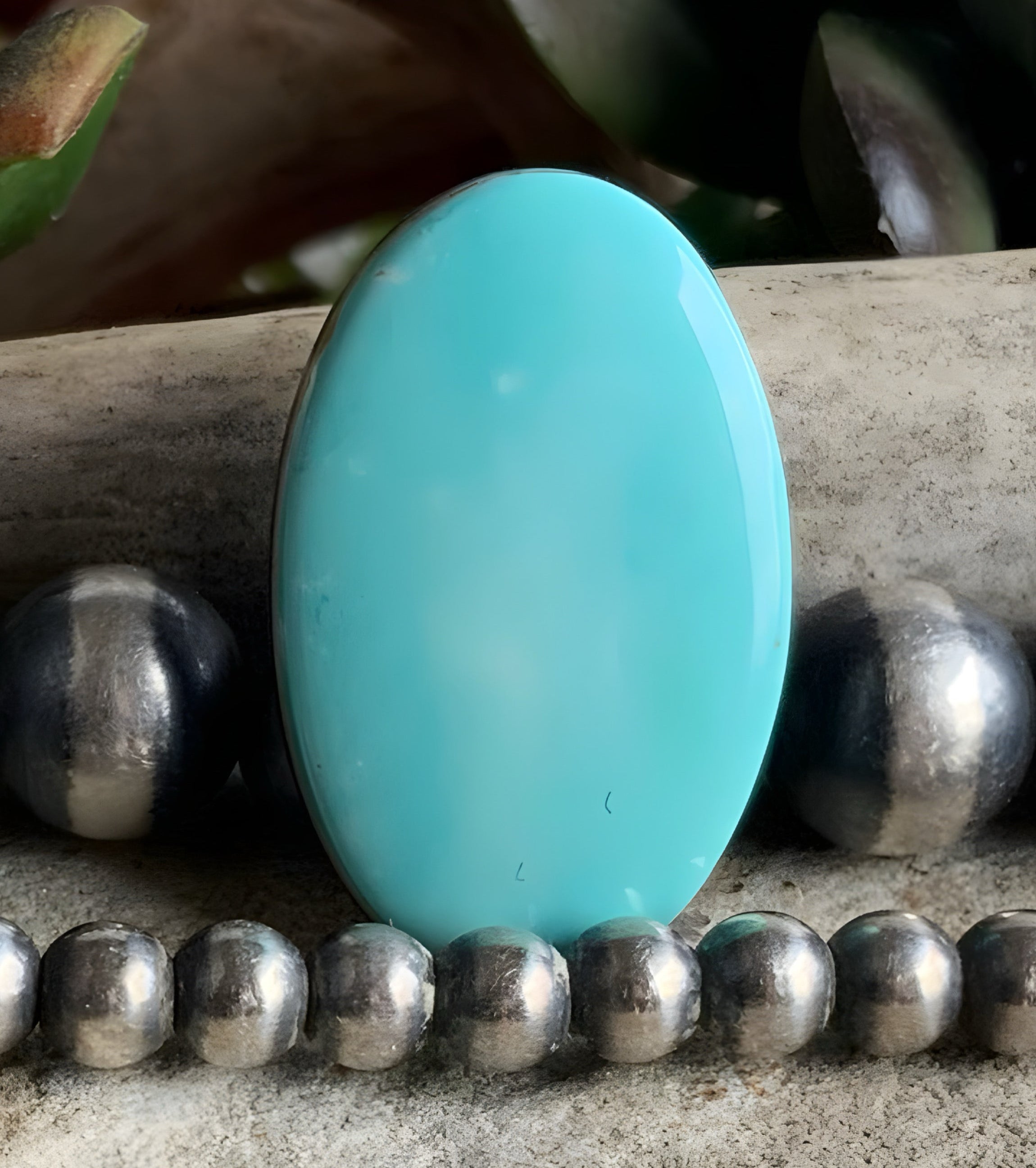 Blue Gem Turquoise Oval Cabochon