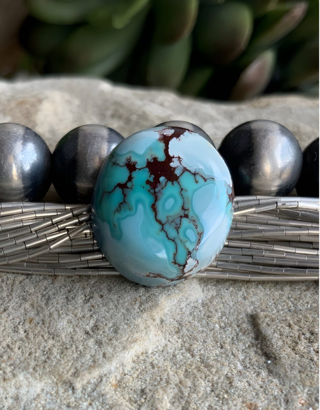 Gobi Desert Lavender or Golden Hills Turquoise Oval