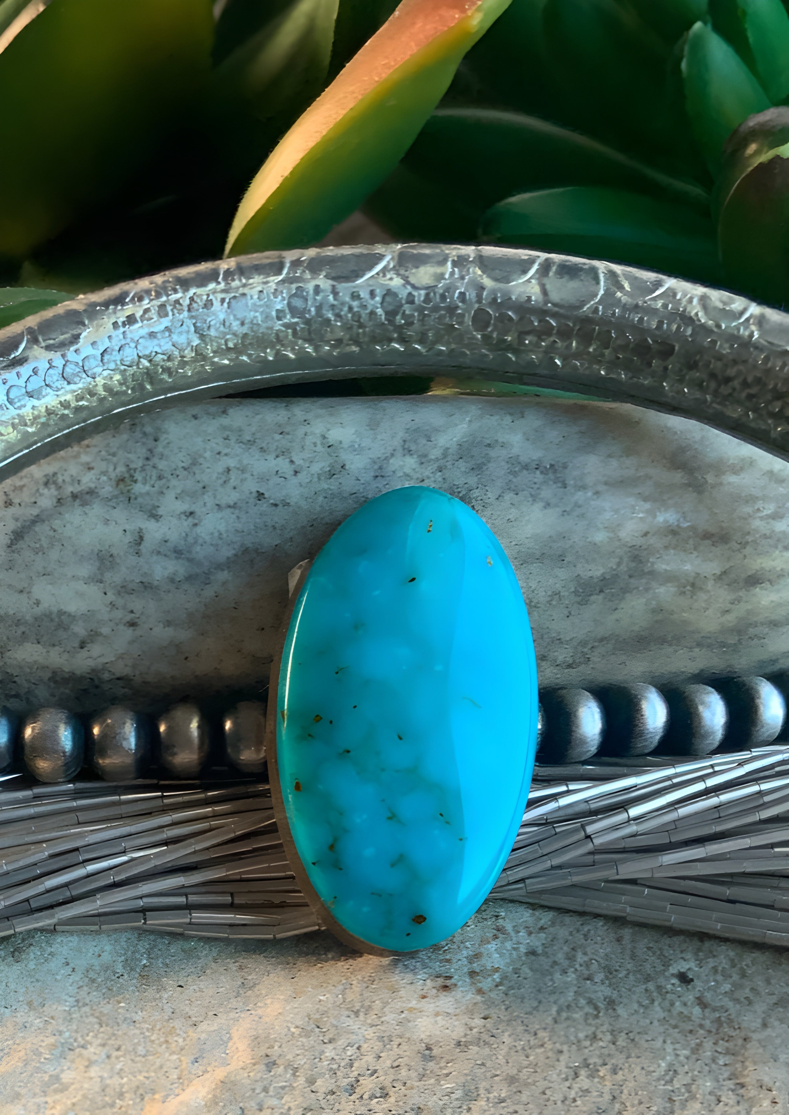 Royston Turquoise Blue Oval Cabochon-Nevada Gemstone #R53