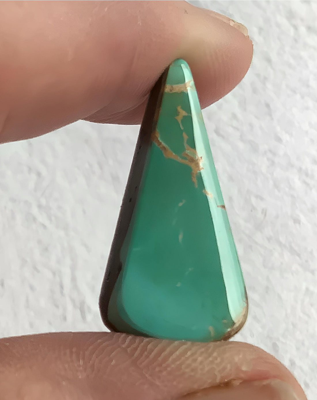 Royston Turquoise Green Elongated Triangle Cabochon #R76