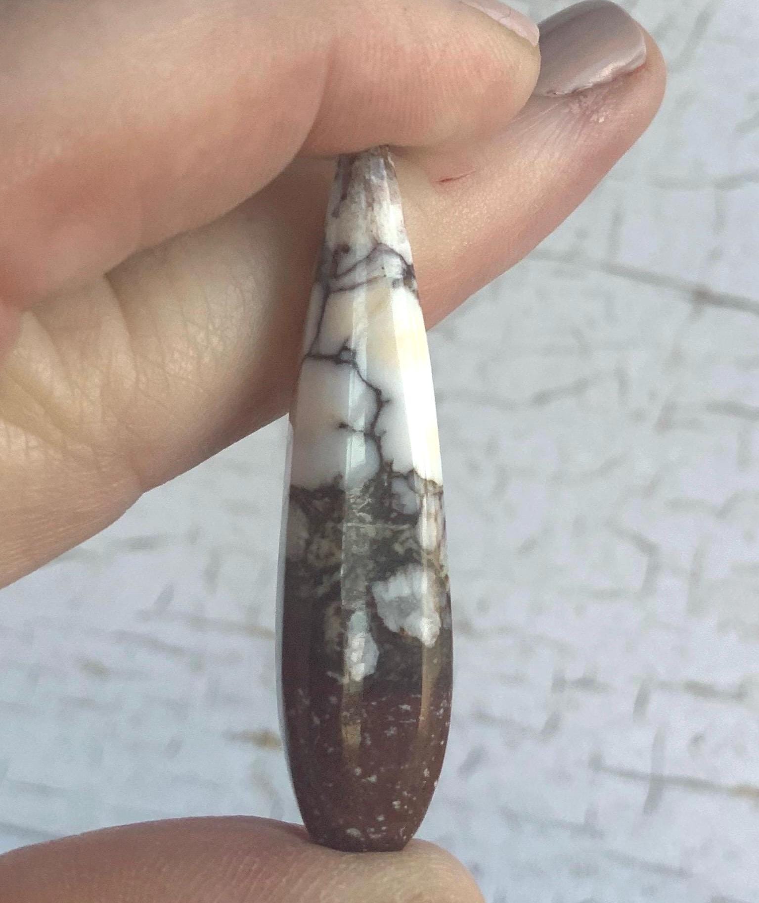 Incredible Wild Horse Magnesite Talon Cabochon