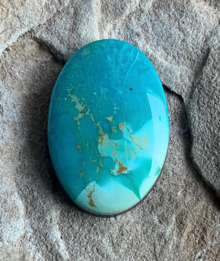 Beautiful Blue Royston Turquoise Oval Cabochon #R20