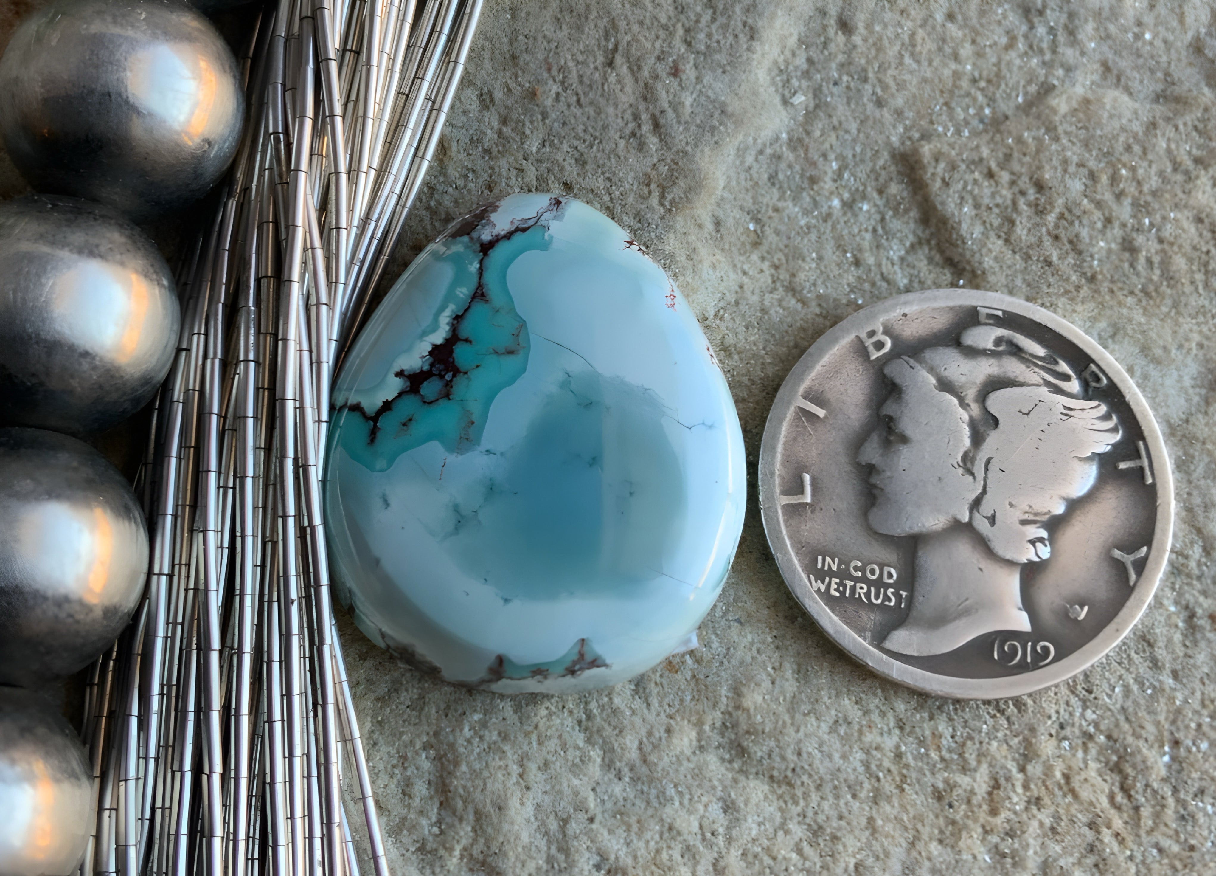 Gobi Desert Lavender or Golden Hills Turquoise Teardrop #G101
