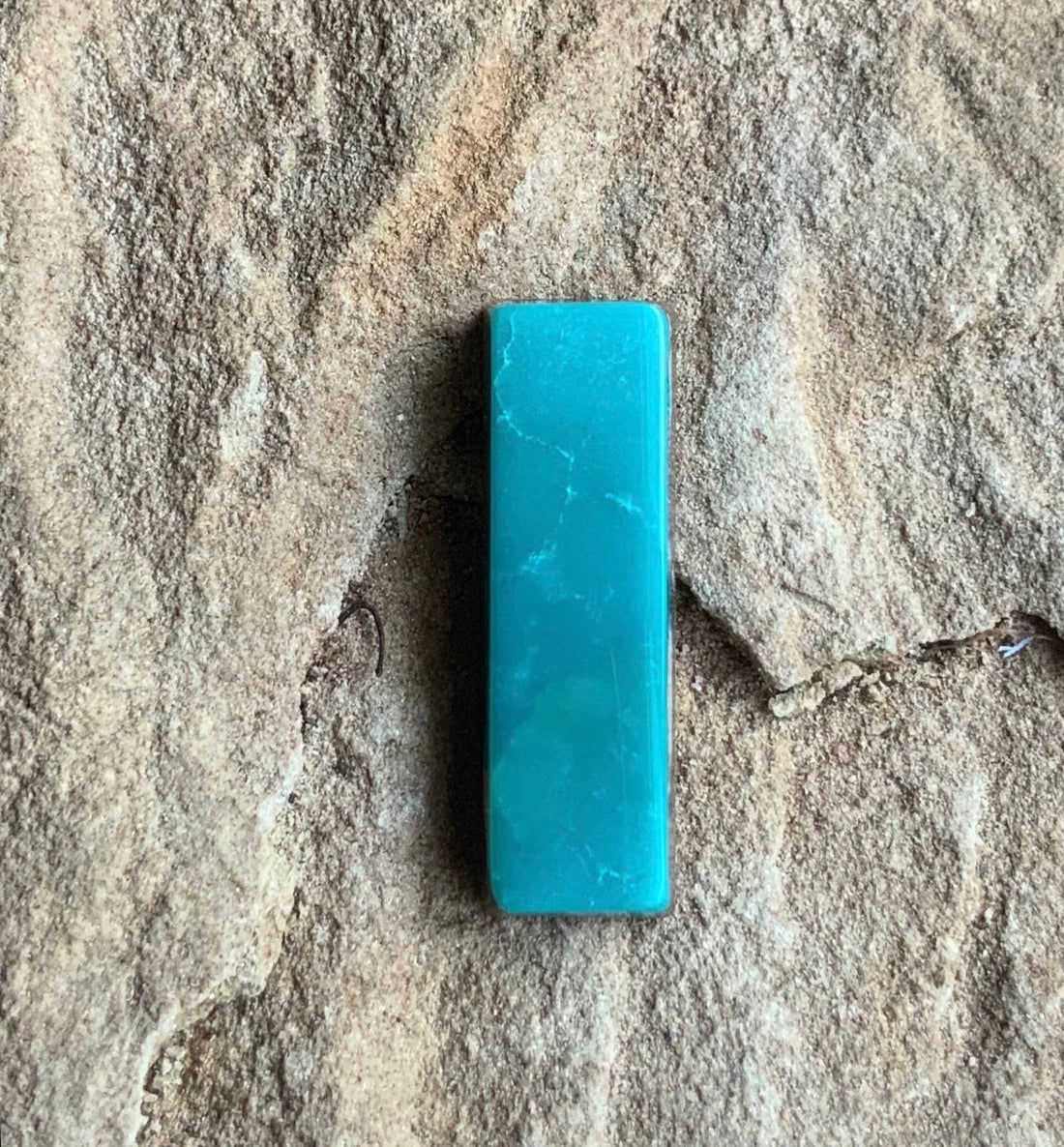 Beautiful Fox Turquoise Rectangular Bar Cabochon