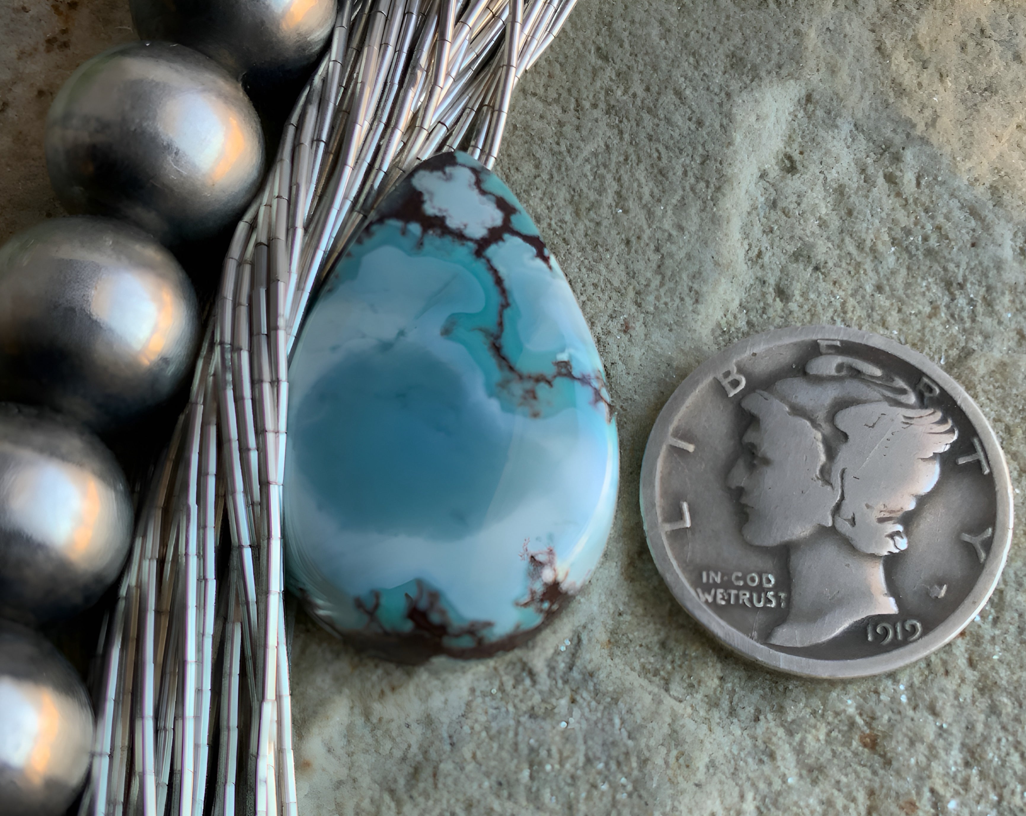 Gobi Desert Lavender or Golden Hills Turquoise Teardrop #G121