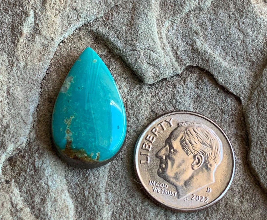Royston Turquoise Teardrop Cabochon